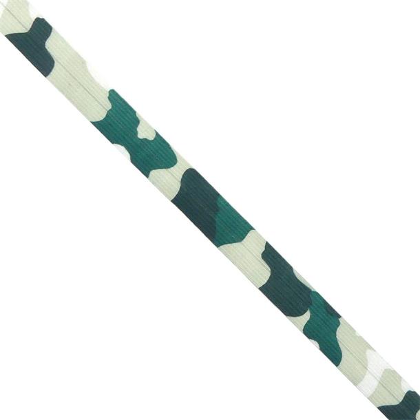 Cinta de goma elástica estampado camuflaje 1,4cm. Verde