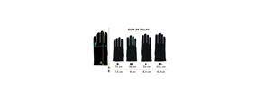 Guantes de poliamida en negro para adulto. Varias tallas