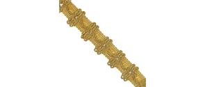 Galón de cornisa dorado 2,8cm
