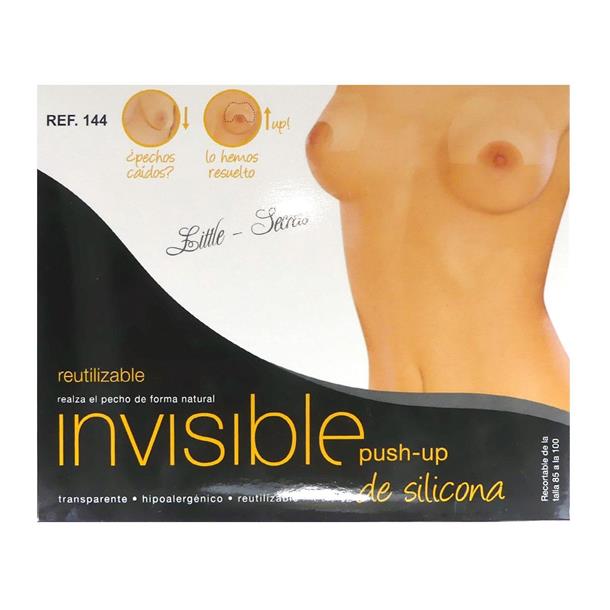 Sujetador invisible push-up de silicona. Reutilizable