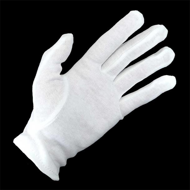 Guantes Tela Blancos Talla 9 Par