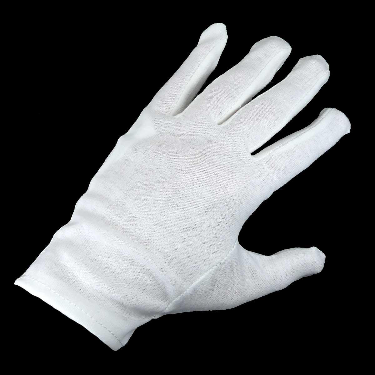 Guantes de algodón en blanco para adulto. Varias tallas