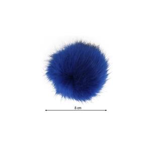 Pompón de pelo ecológico 8cm. Varios colores