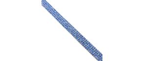 Galón termoadhesivo strass azul claro. 40cm