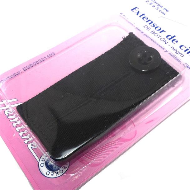 Extensor cintura para pantalón negro