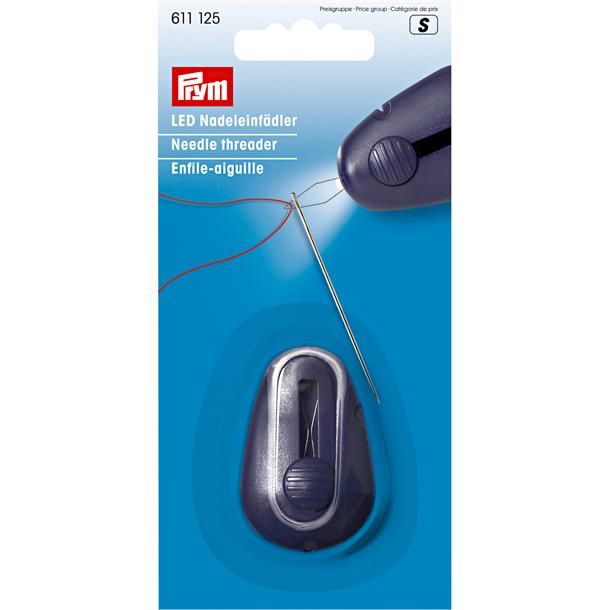 Enhebrador de agujas con luz led. Prym