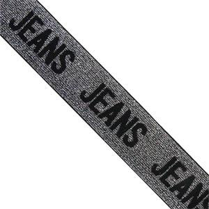 Cinta elastic.plata+jeans 38mm