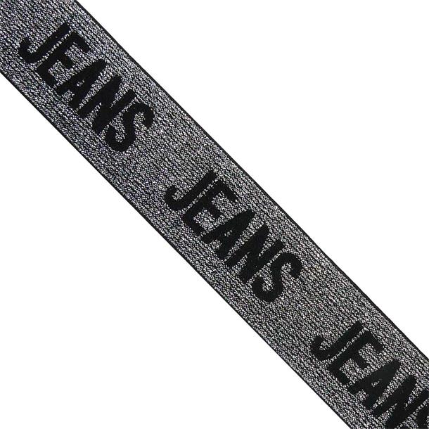 Cinta elástica plata jeans 3,8cm