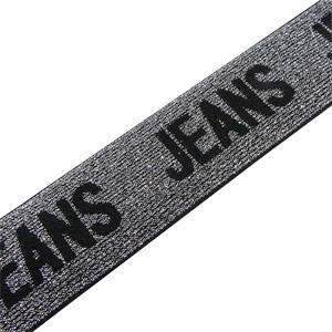 Cinta elastic.plata+jeans 38mm