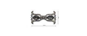 Broche fantasia strass campanas pavonado