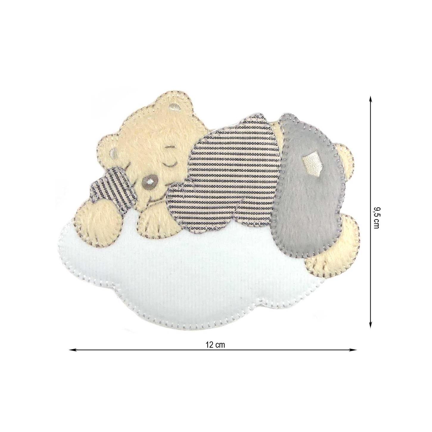 Parche Osito sobre nube 120x95mm