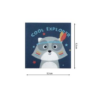 Parche termo infantil mapache Cool explorer