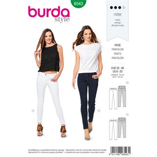 Patrón para pantalón ajustado mujer 6543