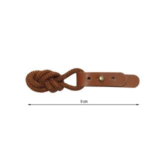 Broche alamar de imipiel y cordón 9cm