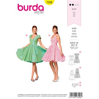 Patrón para vestido mujer estilo princesa 7556