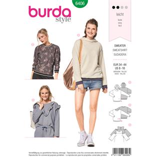 Patrón para sudaderas mujer variadas 6406