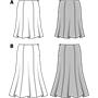 Patrón para falda mujer estilo circular 6903