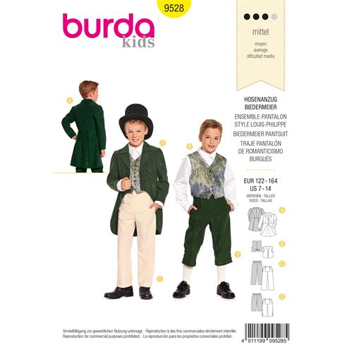 Patrón traje burgués niño 9528