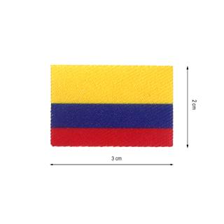 Parche bandera Colombia para mascarilla termoadhesivo