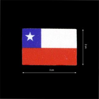 Parche termo bandera de Chile para mascarilla