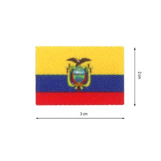 Parche termo para mascarilla bandera Ecuador 3x2cm