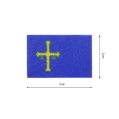 Parche termo para mascarilla bandera Asturias 3x2cm