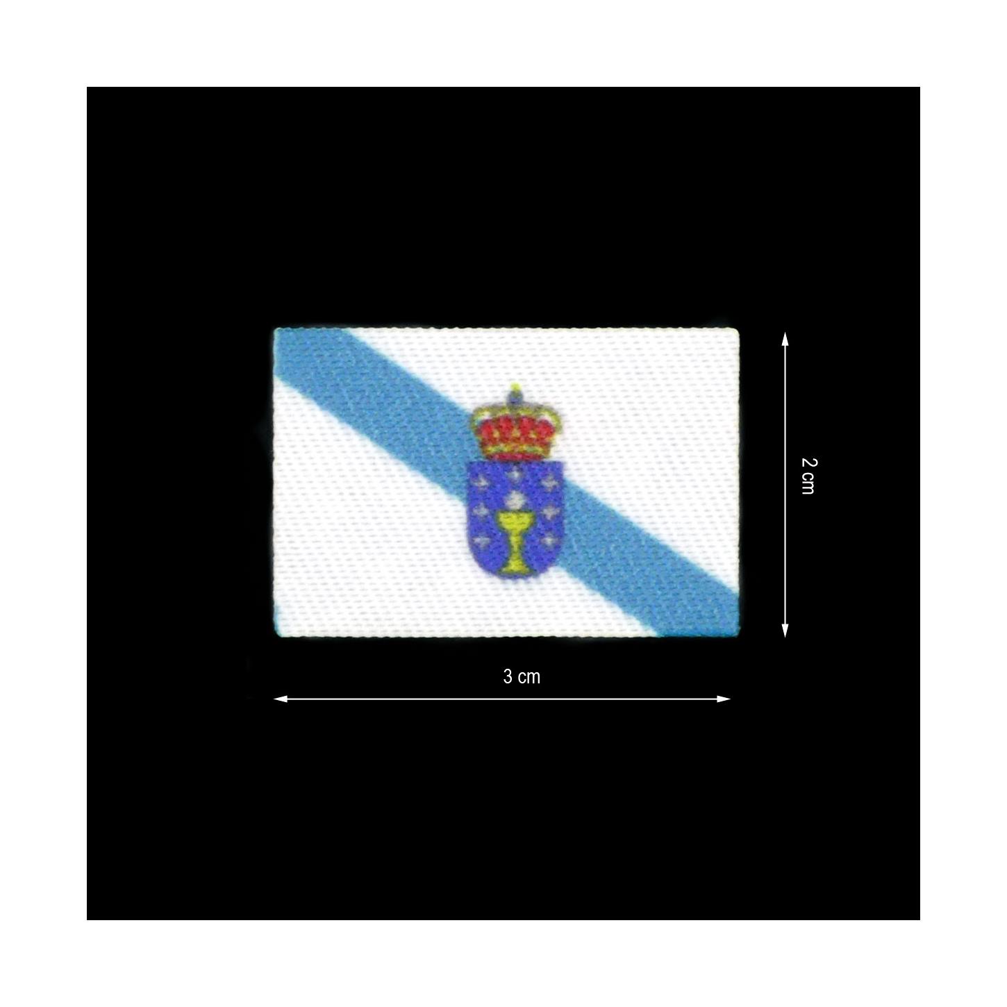 Parche bandera Galicia 5 cm. velcro