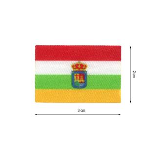 Parche termo para mascarilla bandera La Rioja 3x2cm