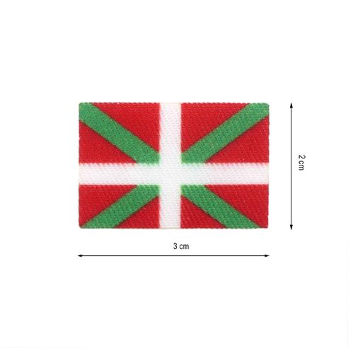 Parche termo para mascarilla bandera País Vasco 3x2cm