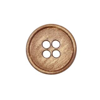 Botón de imitación madera 4 agujeros grandes