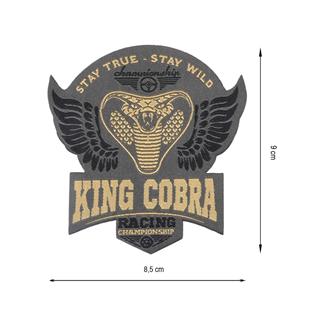 Parche tejido termoadhesivo King Cobra. 9x8,5cm