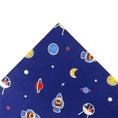 Tela popelín espacial 50x45cm. Azul marino