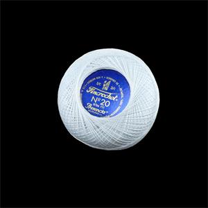 Ovillo para crochet blanco Fincrochet 50gr. Múltiples grosores