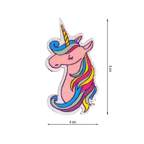 Parche termo 40x60mm tejido Unicornio