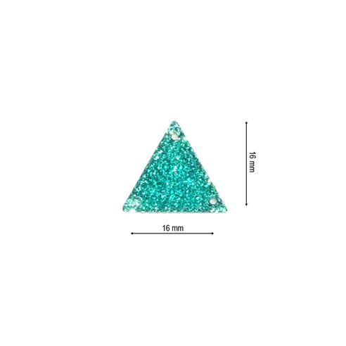 Imicristal efecto hielo triángulo 16mm. Varios colores