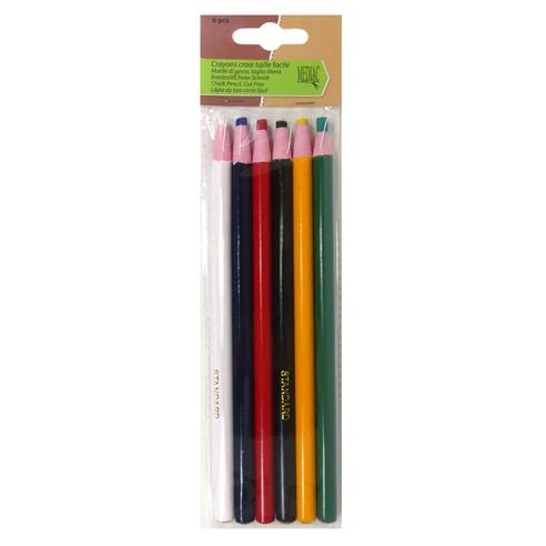 Set de lápices de tiza para marcar. 6 unidades