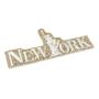 Parche termo gliter New York oro 100x45mm