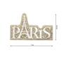 Parche termo gliter Paris oro 70x45mm