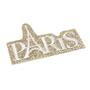 Parche termo gliter Paris oro 70x45mm