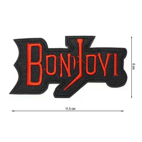 Parche termo bordado grupo Bon Jovi 115x60mm