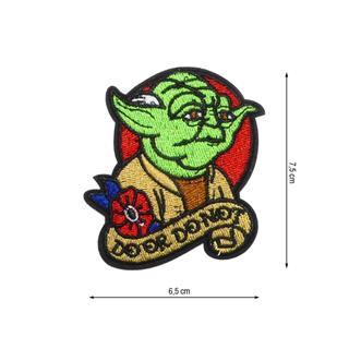 Parche termo bordado Yoda escudo 65x75mm