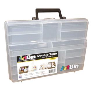 Caja para costura y crafts con doble compartimento