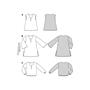 Patrón para túnica/blusa mujer clásica 6126