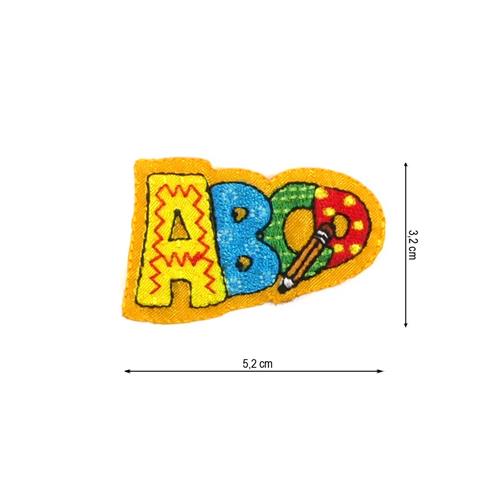 Parche termo ABCD colegio 52x32mm