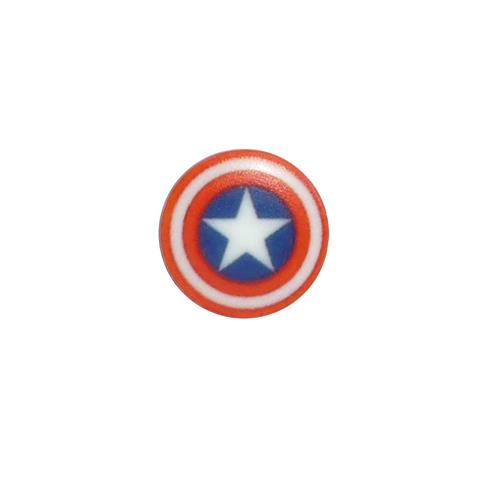 Botón infantil escudo Capitán América 14mm