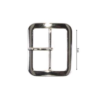 Hebilla metal plata rectangular 5cm