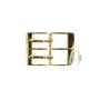 Hebilla rectangular metal doble paso 15mm. Oro