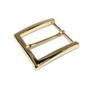 Hebilla rectangular metal oro liso 3cm