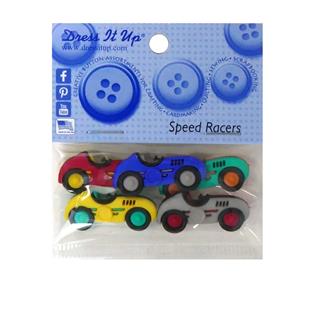 Kit 5 botones forma coche colores