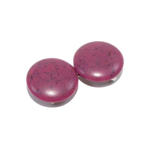 Broche decorativo esmaltado fucsia